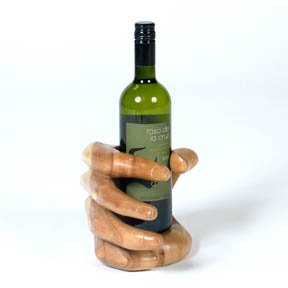 Hand wine bottle holder