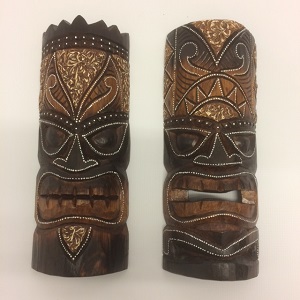 Brown Tiki wall mask (30cm)
