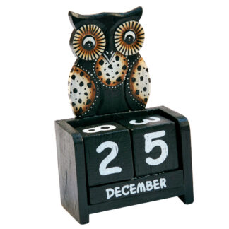 Flat owl calendar - large
