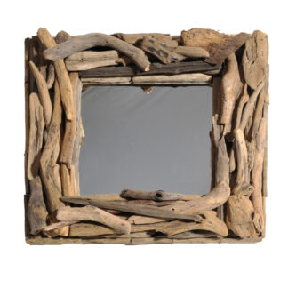Oblong shape driftwood mirror