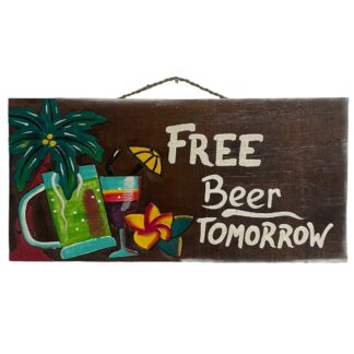 'Free Beer Tomorrow' sign
