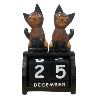 Double cat with tail calendar