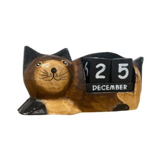 Single lying cat calendar