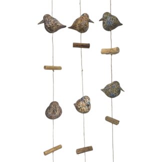 Abstract birds on string