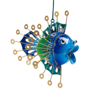 Iron fish candle lamp mobile