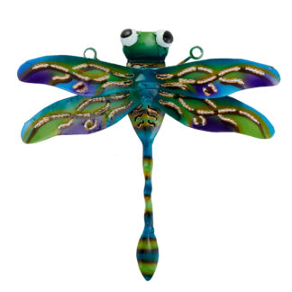 Iron dragonfly wall art (18cm)