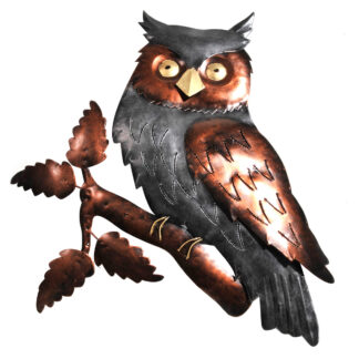 Iron owl wall art  (44cm)