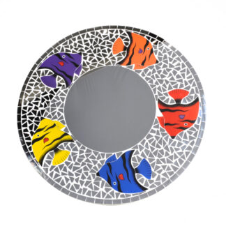 Mosaic fish mirror