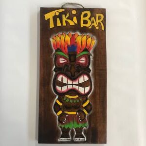 'Tiki bar' sign with man with candles in head