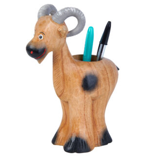 BUY 2 GET 1 FREE! Painted ram pen holder
