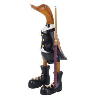 Bamboo root snooker player duck