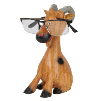 Painted ram glasses holder