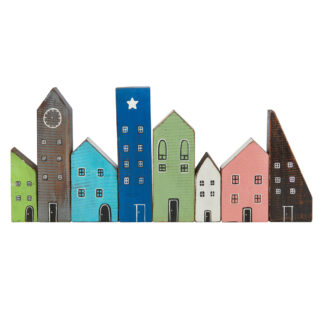 BUY 2 GET 1 FREE! Model street with eight buildings