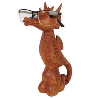 BUY 2 GET 1 FREE! Natural wood seahorse glasses holder