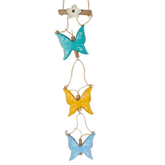 BUY 2 GET 1 FREE! Painted butterfly hanging wall art