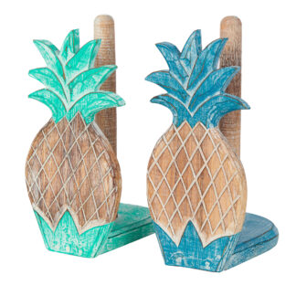 BUY 2 GET 1 FREE! Painted pineapple kitchen roll holder
