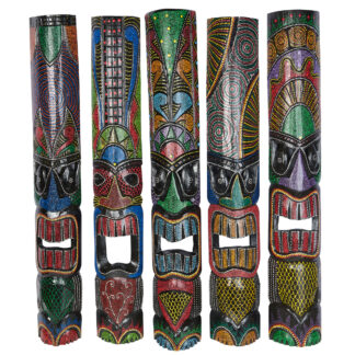 Dot painted Tiki wall mask (1mt)