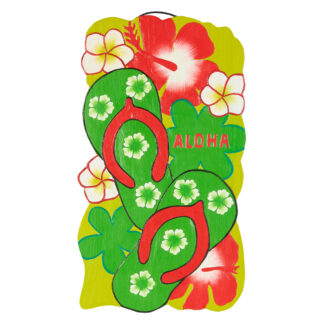 BUY 2 GET 1 FREE! 'Aloha' sign with flowers and sandals
