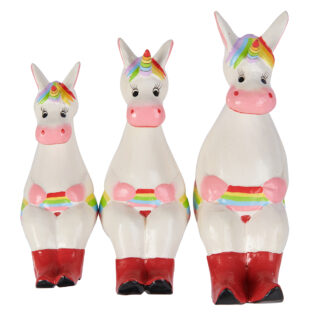 BUY 2 GET 1 FREE! Family of three painted unicorns
