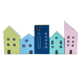 BUY 2 GET 1 FREE! Model street with five buildings