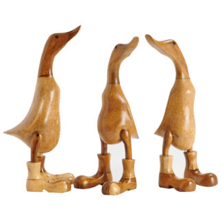 Bamboo root duck with plain boots - medium