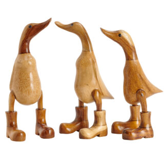 Bamboo root duck with plain boots - small
