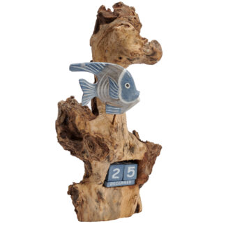 Angelfish calendar on wood