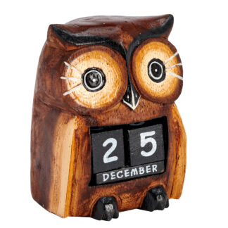 Owl with calendar in body