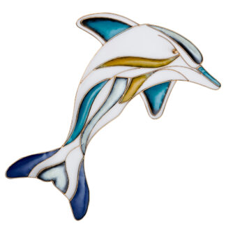 Iron dolphin wall art