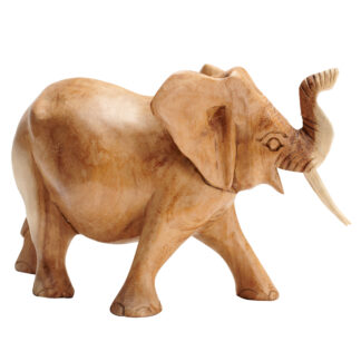Natural wood elephant (12cm)
