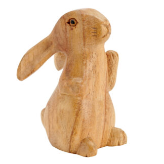 Natural wood rabbit