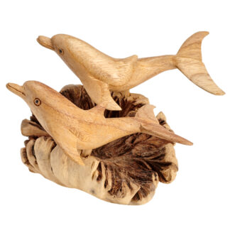 Double dolphins on parasite base (10cm)