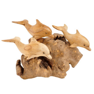 Triple dolphins on parasite base (15cm)