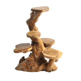 Teak root stand - small