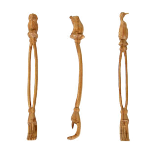 Natural wood backscratcher