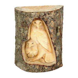 BUY 2 GET 1 FREE! Natural wood eagle in tree trunk