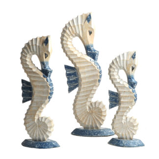 Set of three seahorses