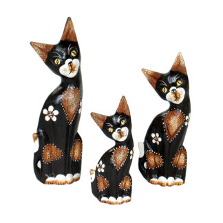 Set of three pretty cats