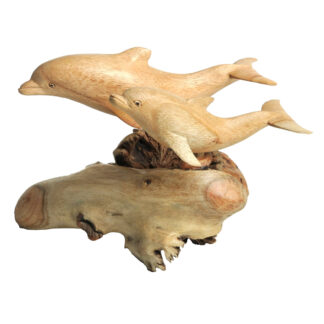 Double dolphins on parasite base (L15 & 12cm)