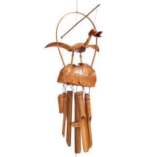 Duck bamboo and coconut wind chime