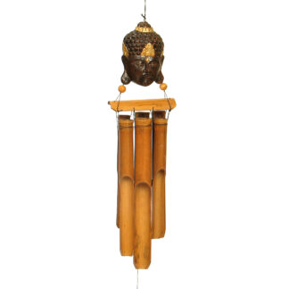 Bhudda's head bamboo wind chime - large