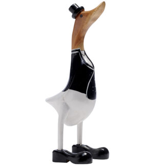 Bamboo root suited duck