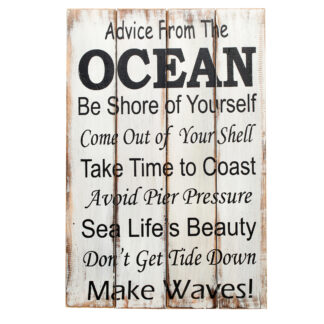'Advice from ocean sign..' - large