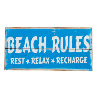 BUY 2 GET 1 FREE! 'Beach rules' sign