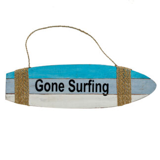 BUY 2 GET 1 FREE! Gone surfing surfboard sign