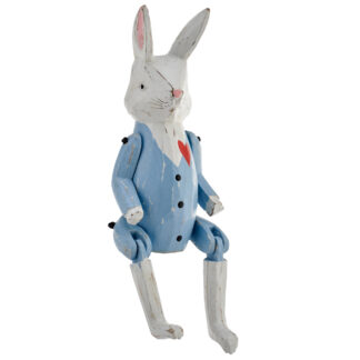 Painted rabbit puppet