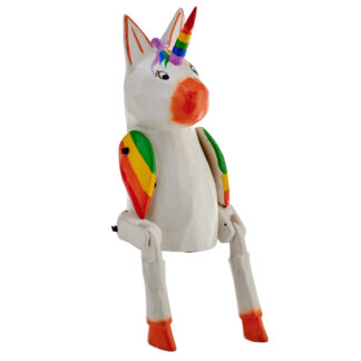 Painted unicorn puppet