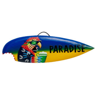 'Paradise' surfboard sign
