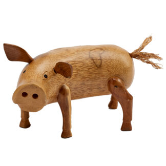 Bamboo root pig - medium