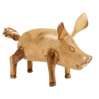 Bamboo root pig - small
